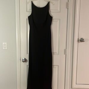 Fully lined Long black dress dress